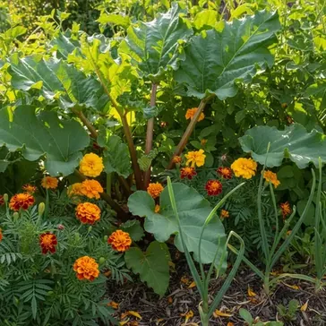 Dobre ssiedztwo dla rabarbaru: Optymalizacja wzrostu i plonw w ogrodzie